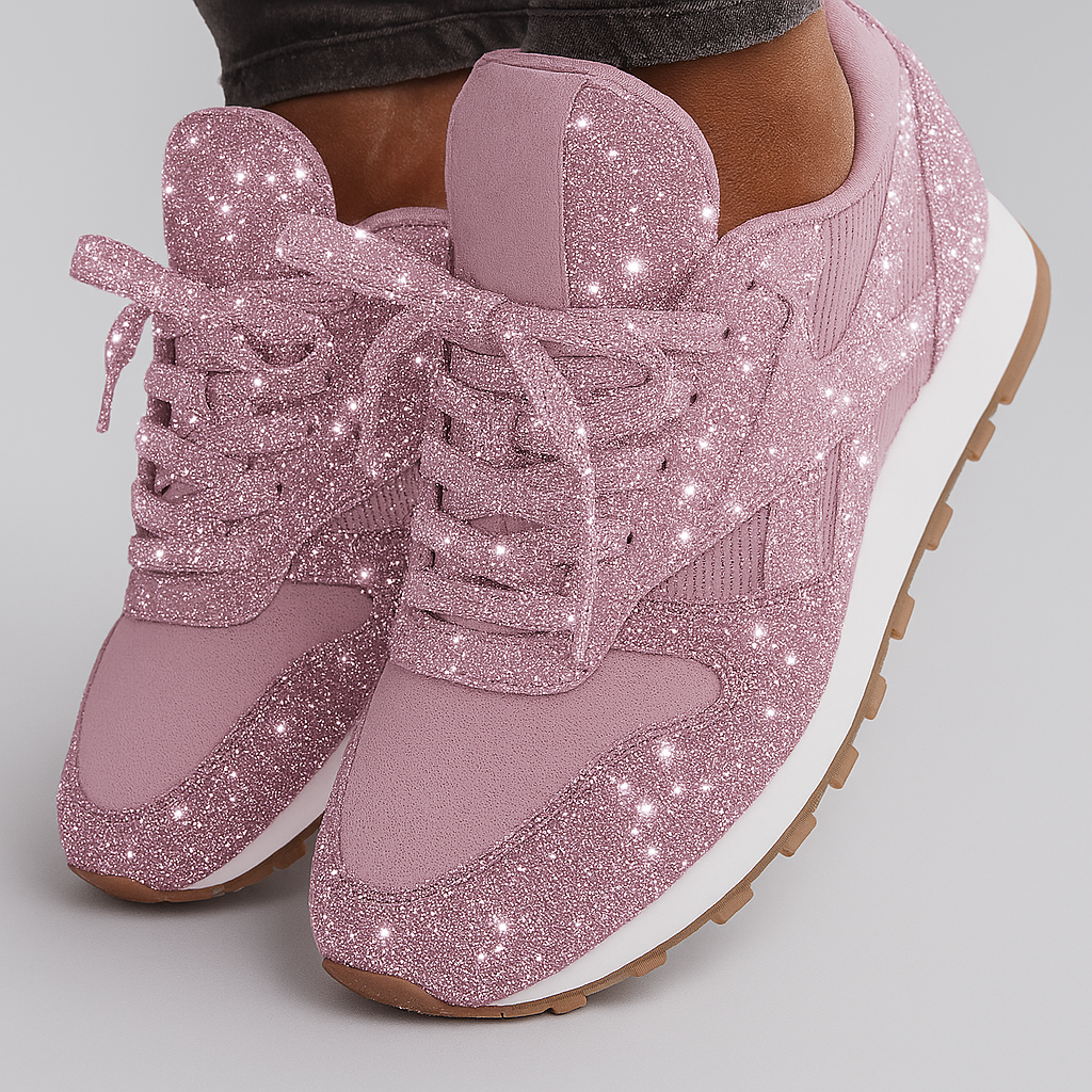 Sneakers - Dames - Glitterlook - Stijlvol Comfort - Nova