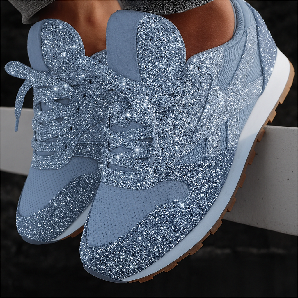 Sneakers - Dames - Glitterlook - Stijlvol Comfort - Nova