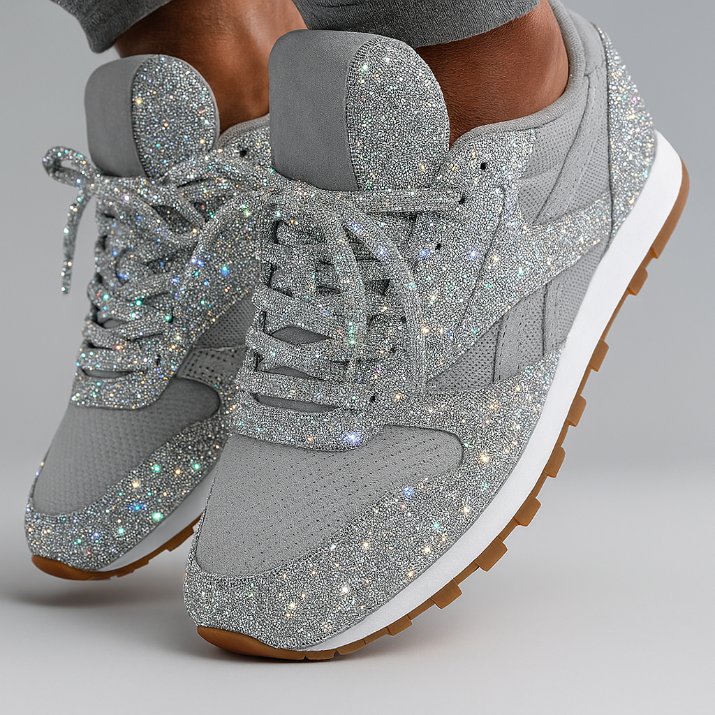 Sneakers - Dames - Glitterlook - Stijlvol Comfort - Nova