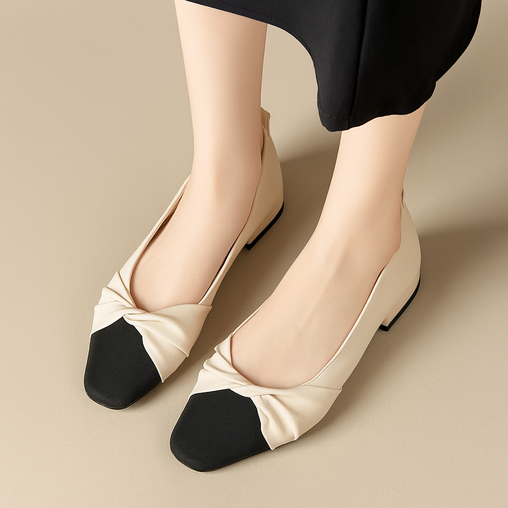 Lage Hak - Dames - Zacht Leer - Damesschoen - Puntige Pumps