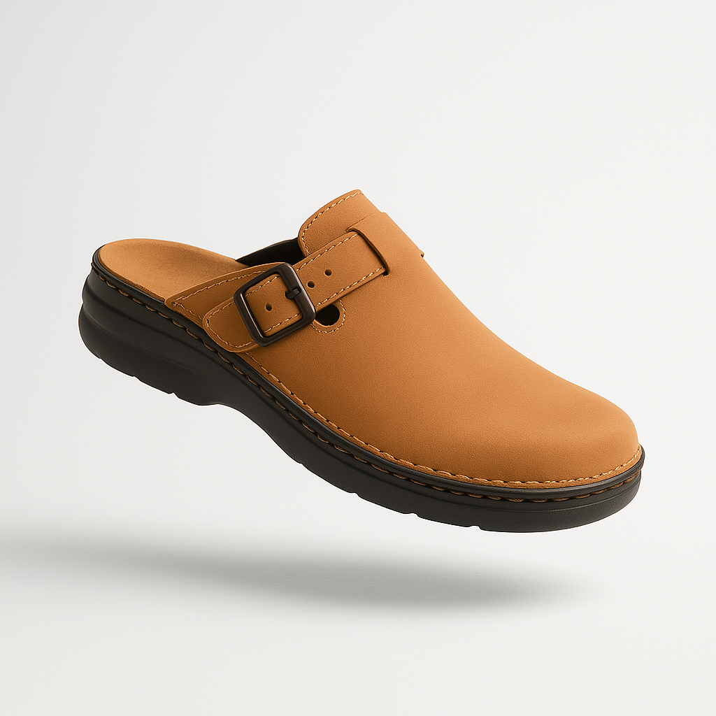 Orthopedische dames pantoffels van leer met zacht voetbed – VivaLoom Comfort
