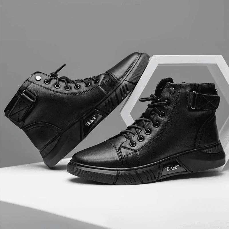 Leren Schoenen - Heren - Zwart Leer - Allround Leren