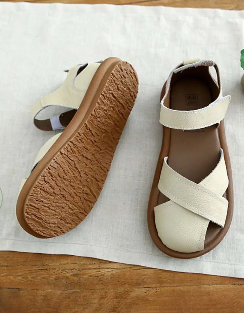 Comfortabele platte sandalen voor dames met elastische band – LIVIA FLEX