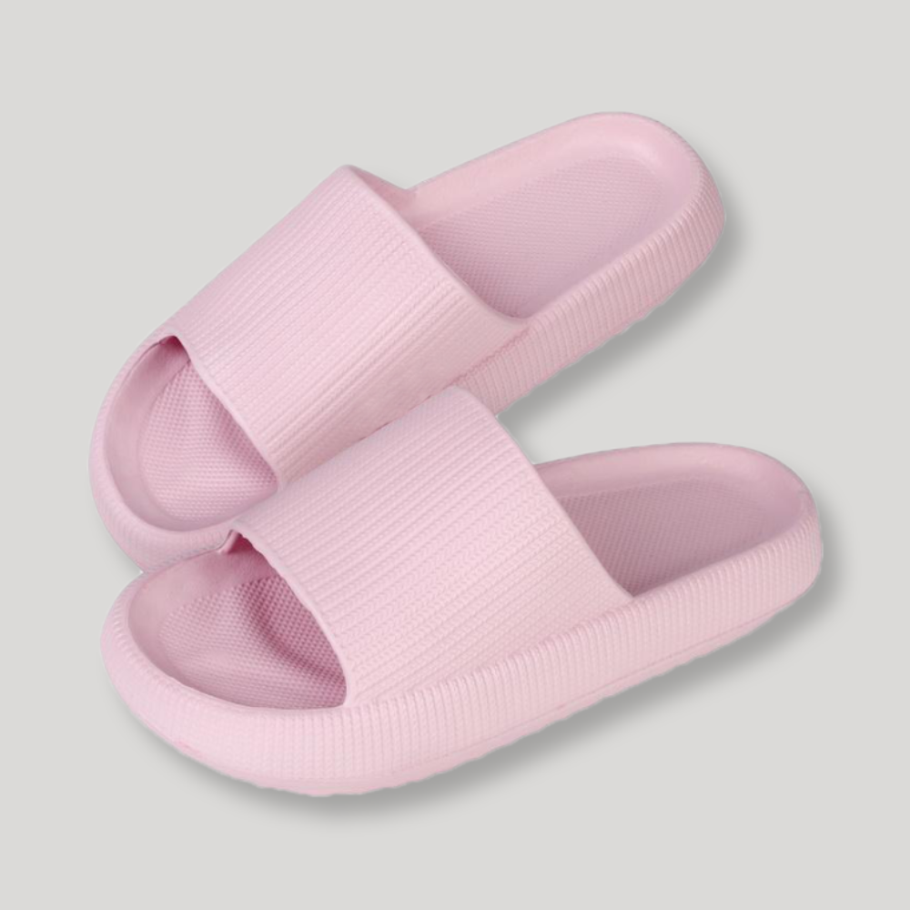Dames - Traagschuim Teenslippers - Zachte Ondersteuning - Comfortabel Voetbed - PUFFWALK SLIPPERS