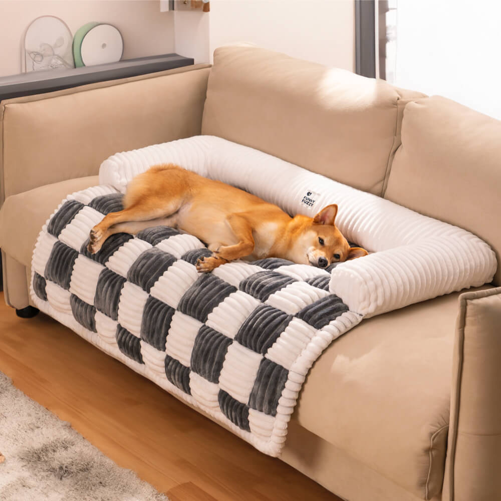 PAWGUARD - Comfortabele en stijlvolle geruite hoes ter bescherming van je bank