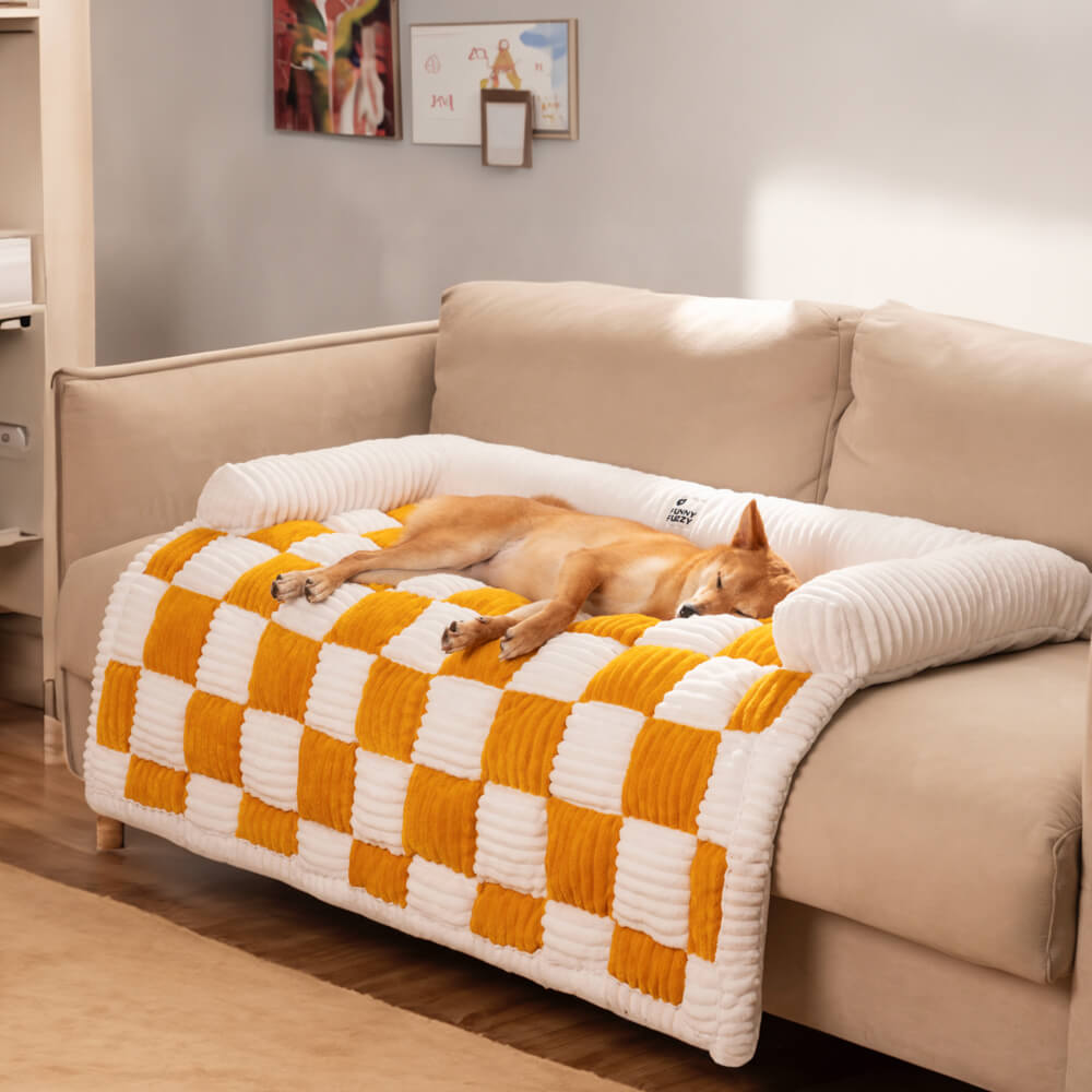 PAWGUARD - Comfortabele en stijlvolle geruite hoes ter bescherming van je bank