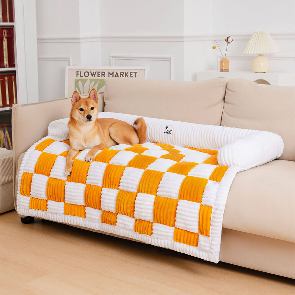 PAWGUARD - Comfortabele en stijlvolle geruite hoes ter bescherming van je bank