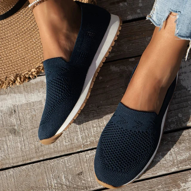 Vrouwen - Casual Slip-On Wandelschoenen - Ademend Mesh - Lichtgewicht Comfort - BREEZA