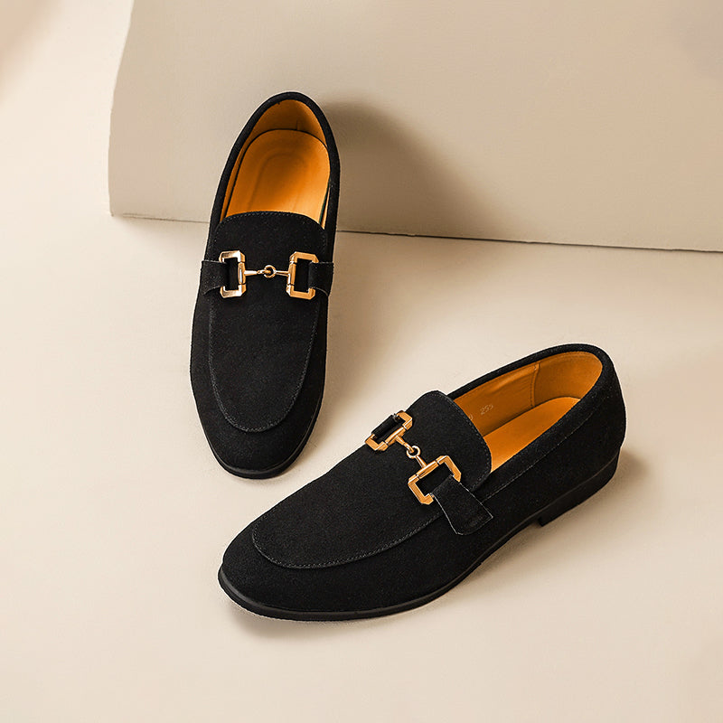 Heren Loafers Met Decoratieve Metalen Gesp Voor Dagelijks Gebruik – NICCOLO COMFORT
