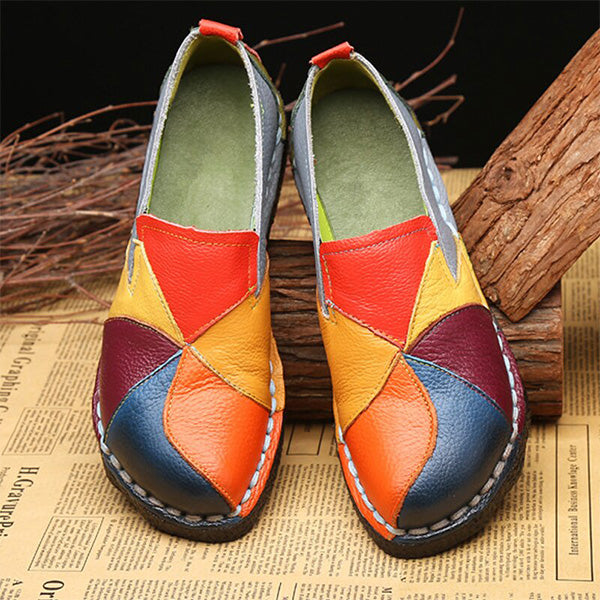 Vrouwen - Kleurrijke Patchwork Loafers - Lichtgewicht Comfort - Dagelijkse Schoenen - MOSAIC LOAFER