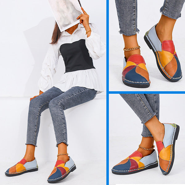 Vrouwen - Kleurrijke Patchwork Loafers - Lichtgewicht Comfort - Dagelijkse Schoenen - MOSAIC LOAFER