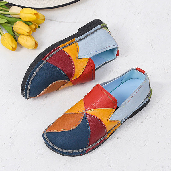 Vrouwen - Kleurrijke Patchwork Loafers - Lichtgewicht Comfort - Dagelijkse Schoenen - MOSAIC LOAFER