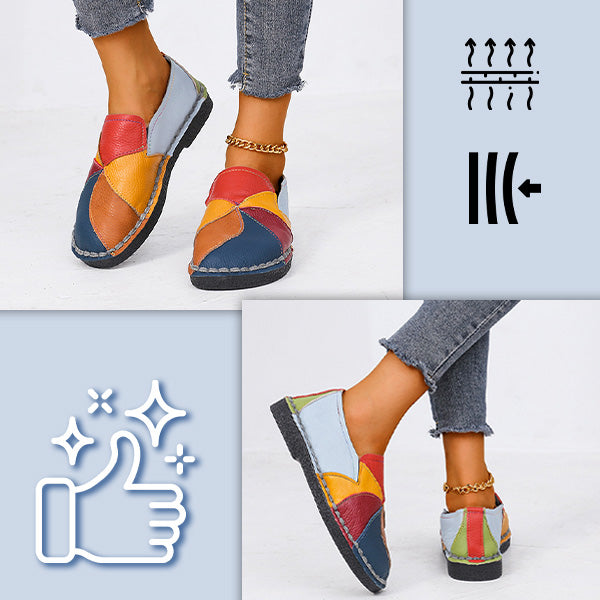 Vrouwen - Kleurrijke Patchwork Loafers - Lichtgewicht Comfort - Dagelijkse Schoenen - MOSAIC LOAFER