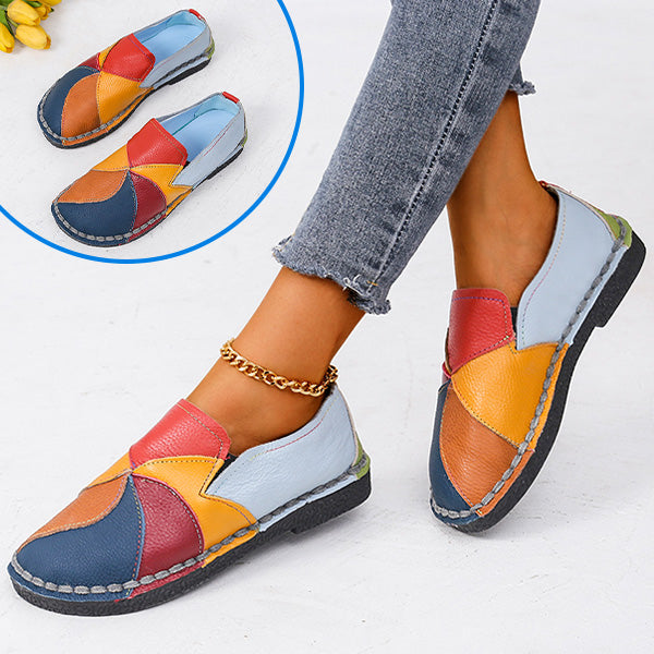 Vrouwen - Kleurrijke Patchwork Loafers - Lichtgewicht Comfort - Dagelijkse Schoenen - MOSAIC LOAFER
