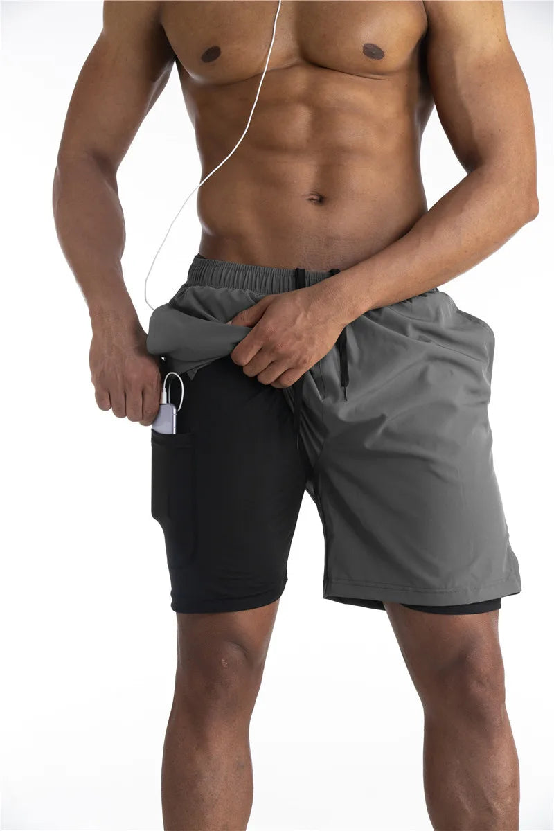 Heren - Sportshort - Geïntegreerde Legging - Functioneel Ontwerp - ACTIEVE STIJL