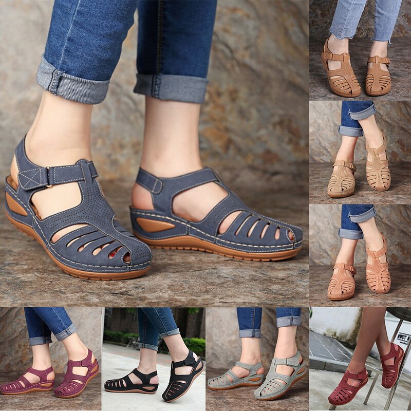 Dames - Orthopedische Sandalen - Leren Materiaal - Comfortabele Voetsteun - JOYCE DESIGN