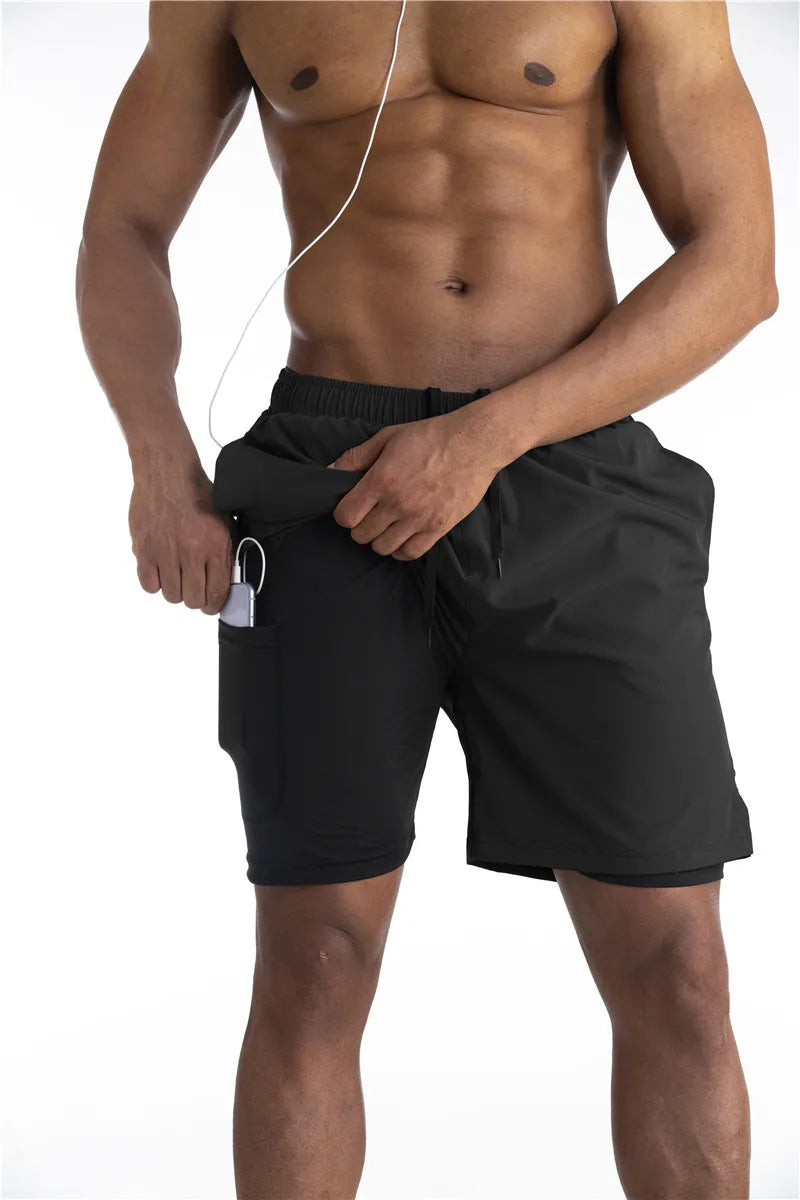 Heren - Sportshort - Geïntegreerde Legging - Functioneel Ontwerp - ACTIEVE STIJL