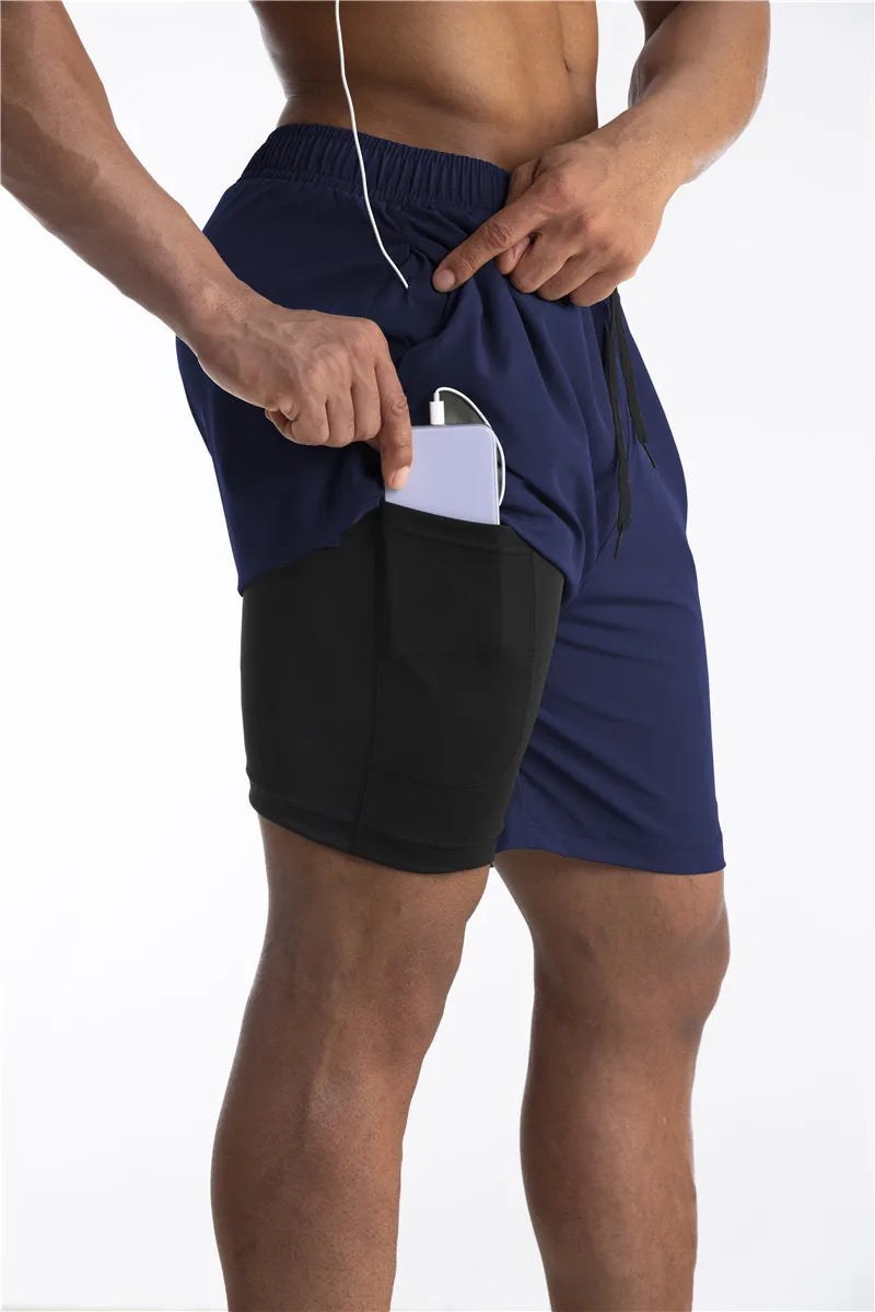 Heren - Sportshort - Geïntegreerde Legging - Functioneel Ontwerp - ACTIEVE STIJL
