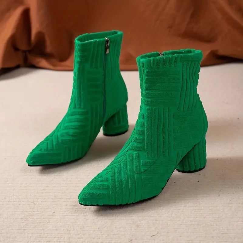 Dameslaarzen - Dames - Dikkehak - Effenkleur - LuxeLaarzen