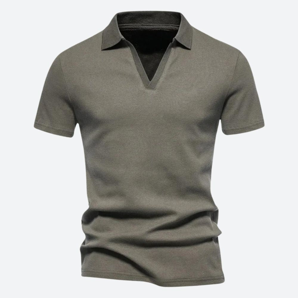 Luca | Slank Poloshirt Heren met V-hals en Comfortabele Pasvorm 5