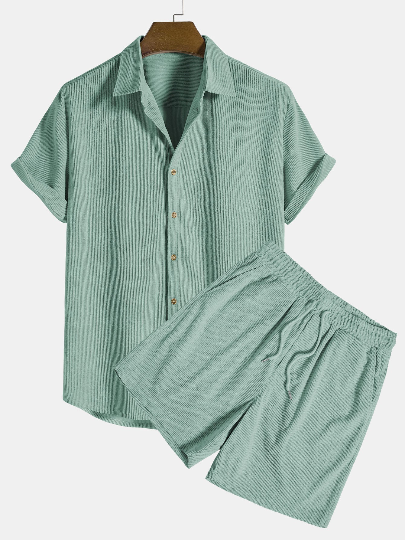 Heren - Korte Mouwen Set - Lichte Stoffen - Casual Outfit - ELEGANTE COMBINATIE