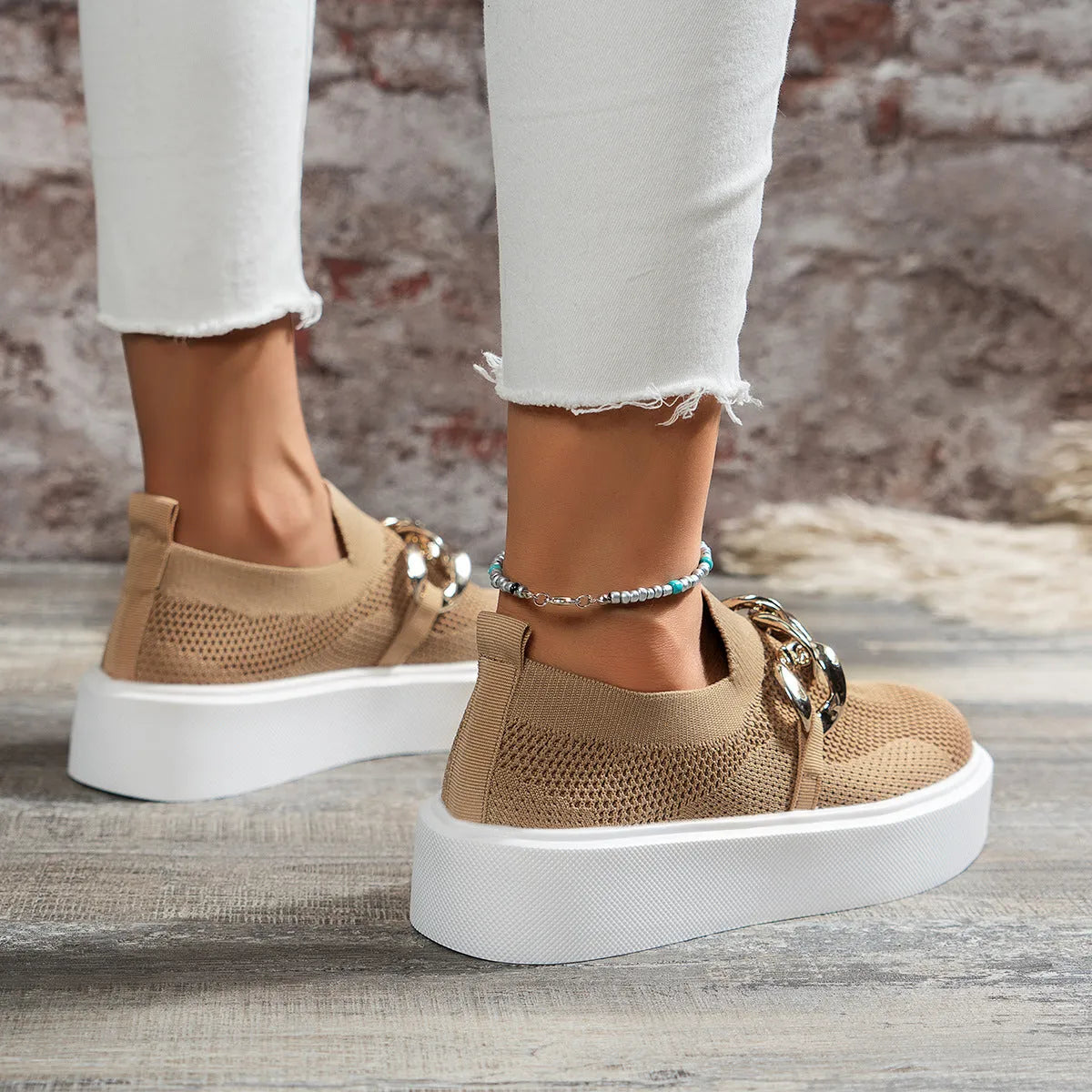 Slip-On Sneakers - Dames - Sportief Ontwerp - Statement Schoenen - MODERNE STAP