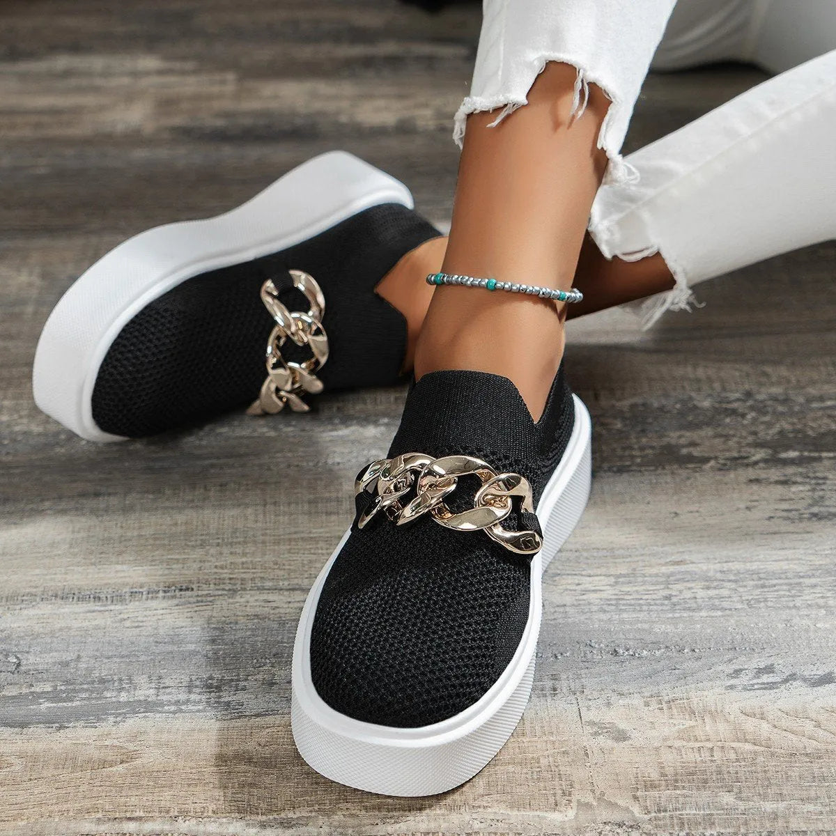 Slip-On Sneakers - Dames - Sportief Ontwerp - Statement Schoenen - MODERNE STAP