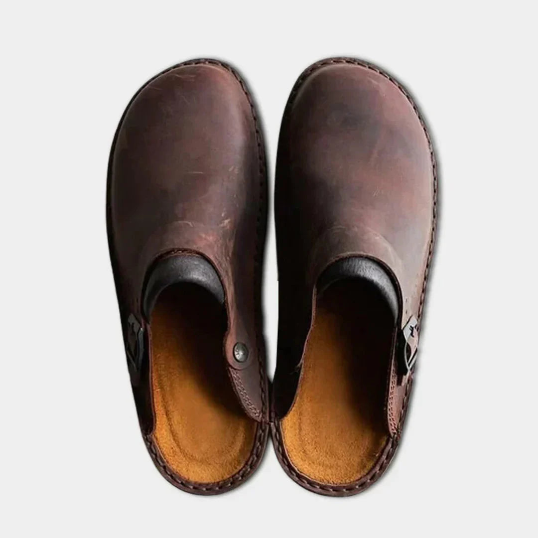 Pantoffels - Heren - Imitatieleer - Warme Huisschoen - Arno