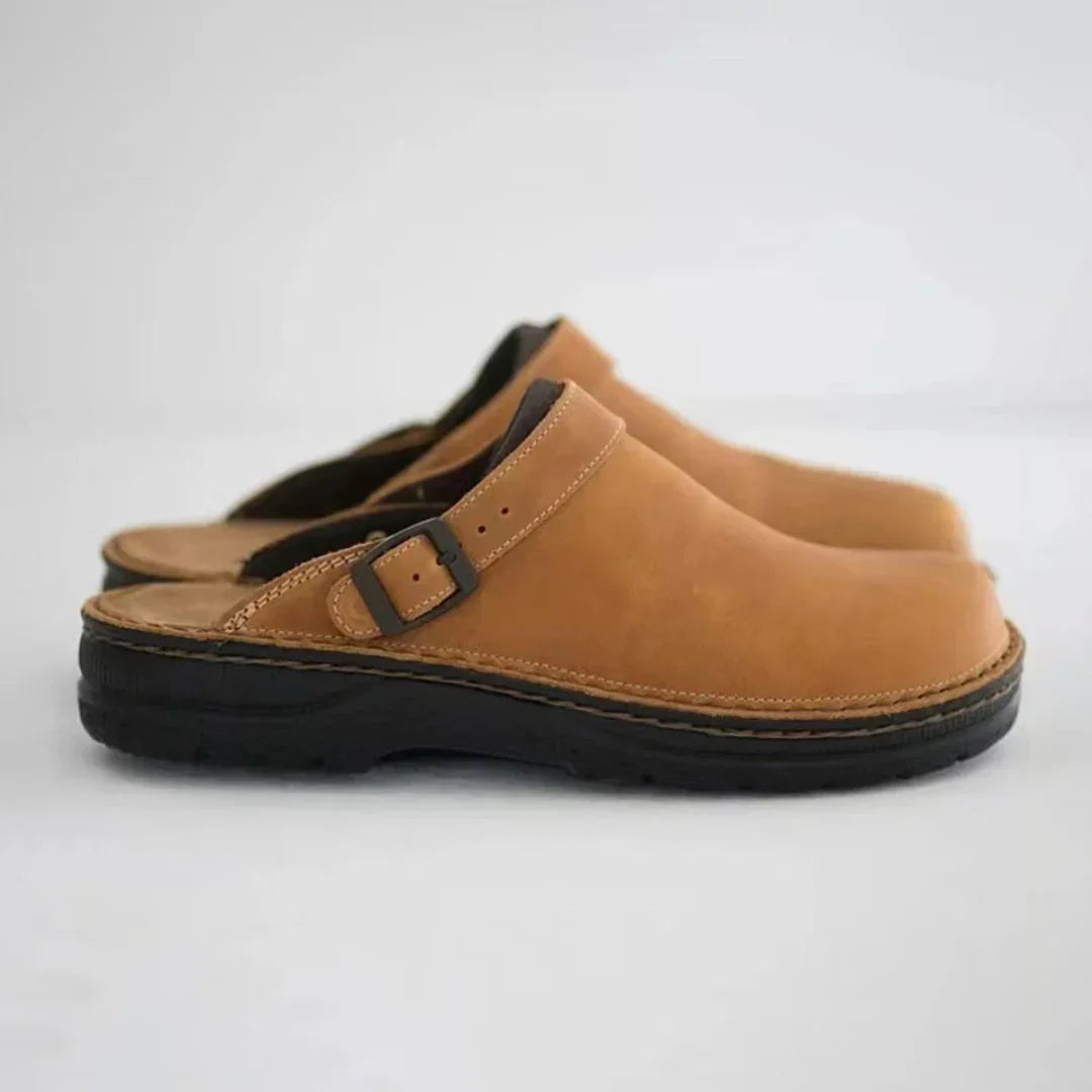 Pantoffels - Heren - Imitatieleer - Warme Huisschoen - Arno