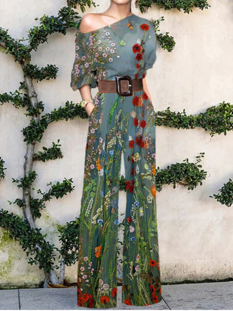 Moderne damesjumpsuit met elegante details en flatterende pasvorm – VIRENA MODÈLE