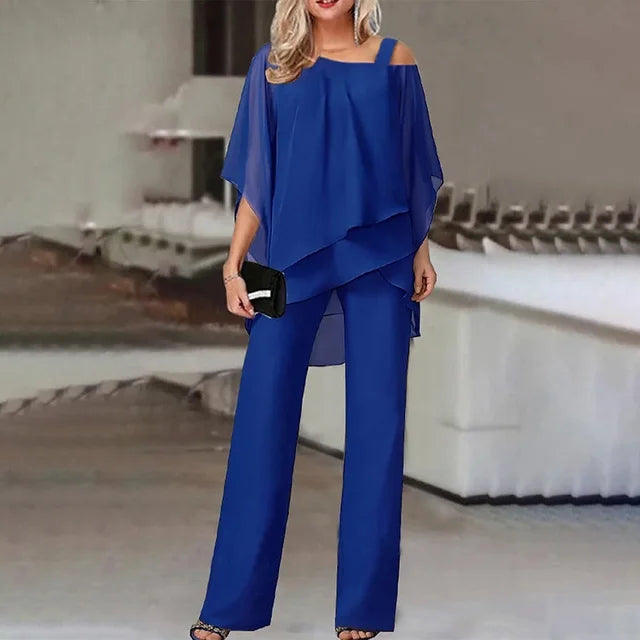 Dames - Tweedelige Set - Comfortabele Stof - Stijlvolle Outfit - MODERN ELEGANT