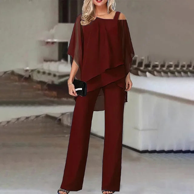 Dames - Tweedelige Set - Comfortabele Stof - Stijlvolle Outfit - MODERN ELEGANT