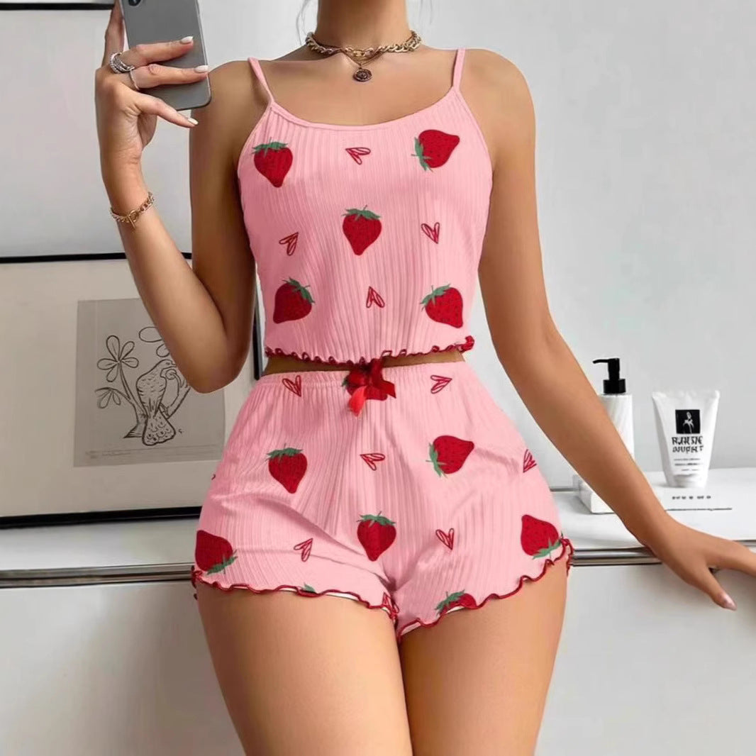 Cropped Pyjamaset - Dames - Zachte Stoffen - Lichte Nachtkleding - Tabea
