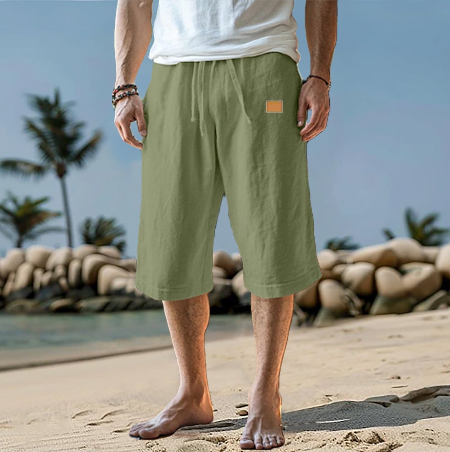 Loose-Fit Herenshort - Mannen - Comfortabele Elastische Taille - Ontspannen Zomerlook - LOOSE EDGE