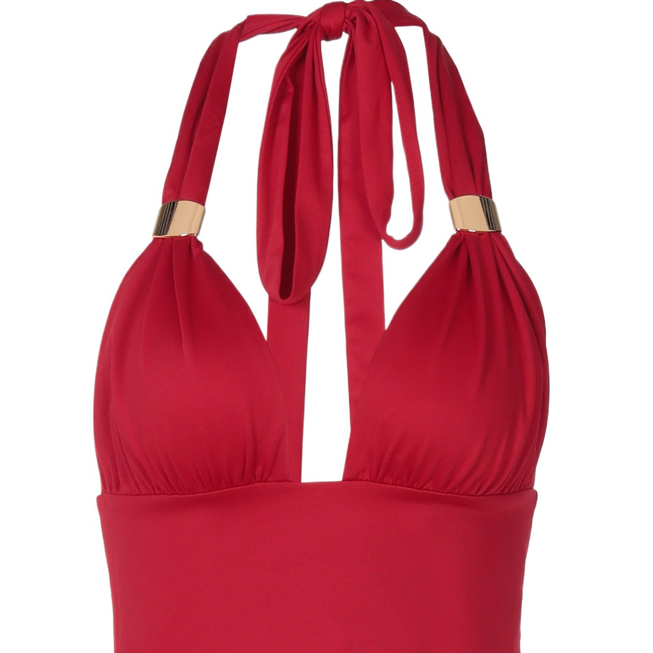Halter Crop Top - Dames - Ondersteunende Pasvorm - V-Hals - ELEGANTE STIJL