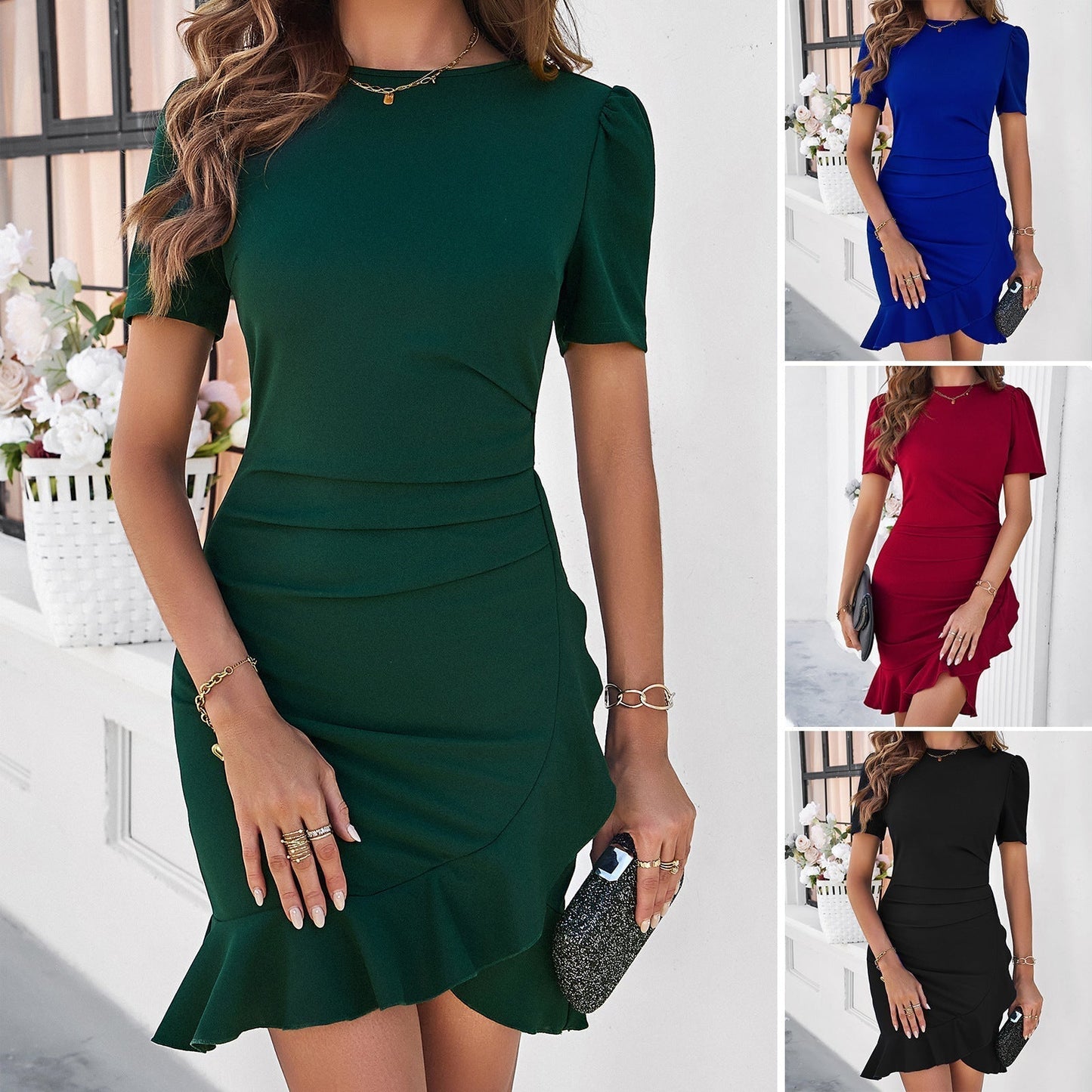 Vrouwen - Bodycon Mini Jurk - Slim Fit - Stijlvolle Avondkleding - YESSENIA DRESS
