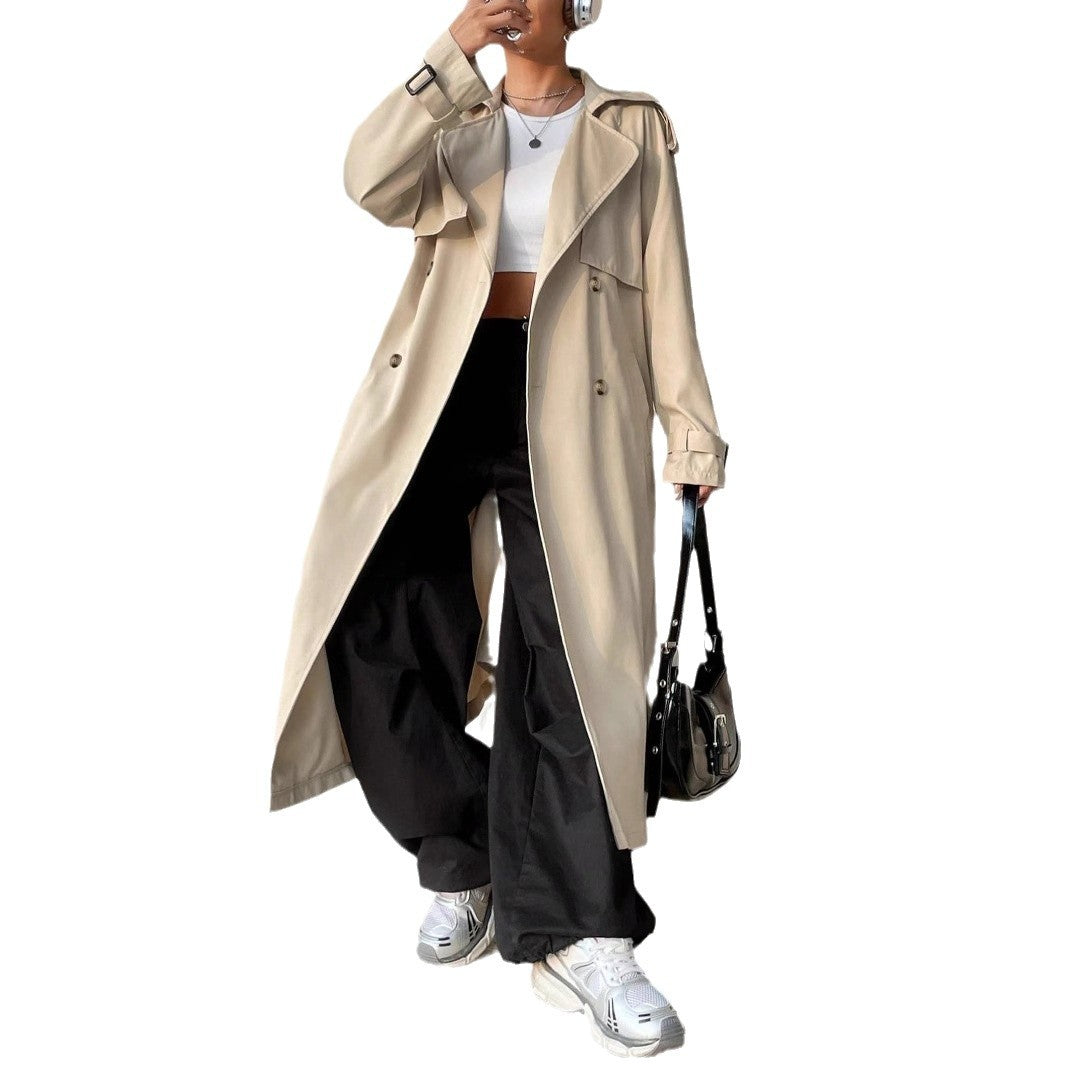 Trenchcoat - Dames - Revers - Dubbele Knopen - Stijl Trench