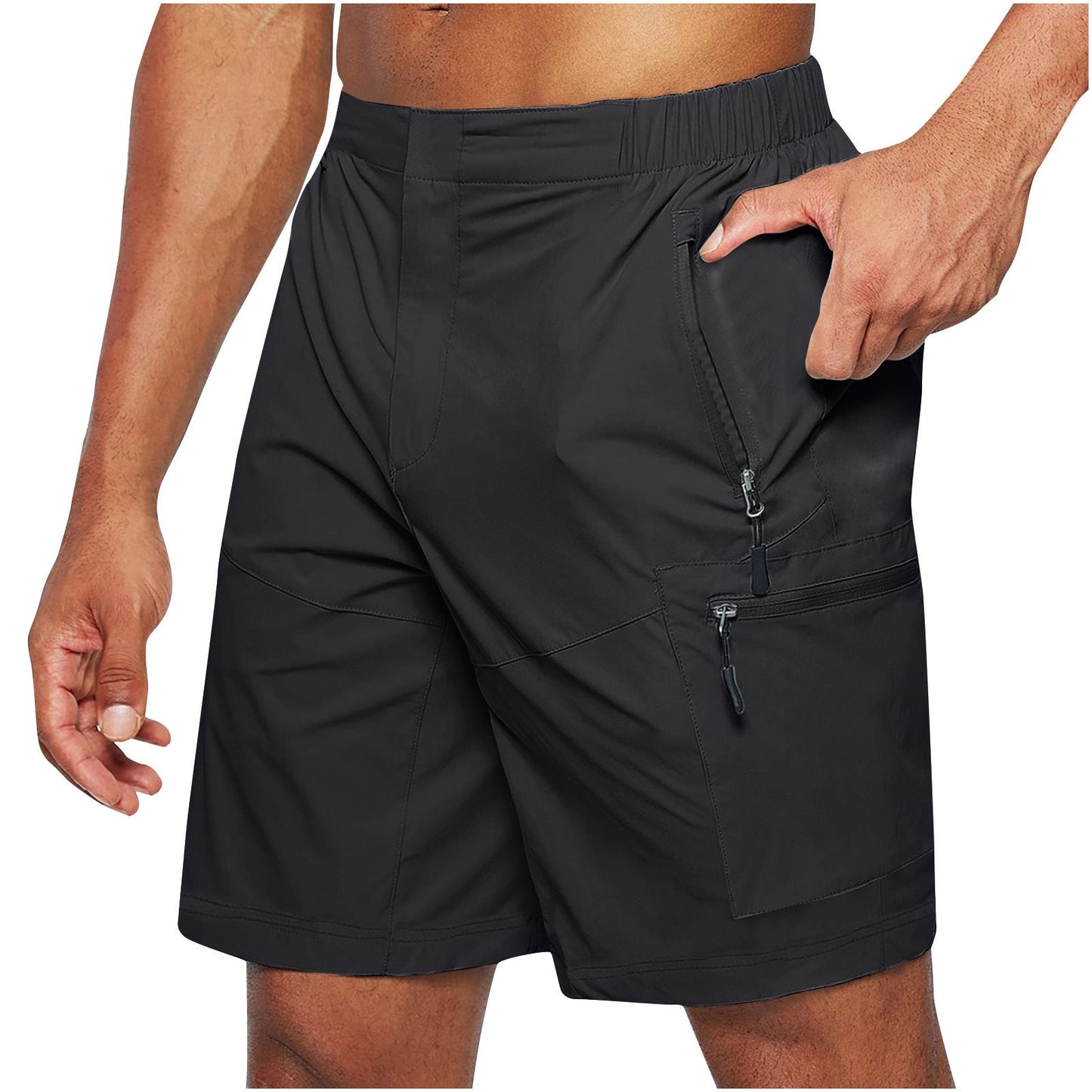 Martial - Herenshorts met meerdere ritszakken voor actieve dagen