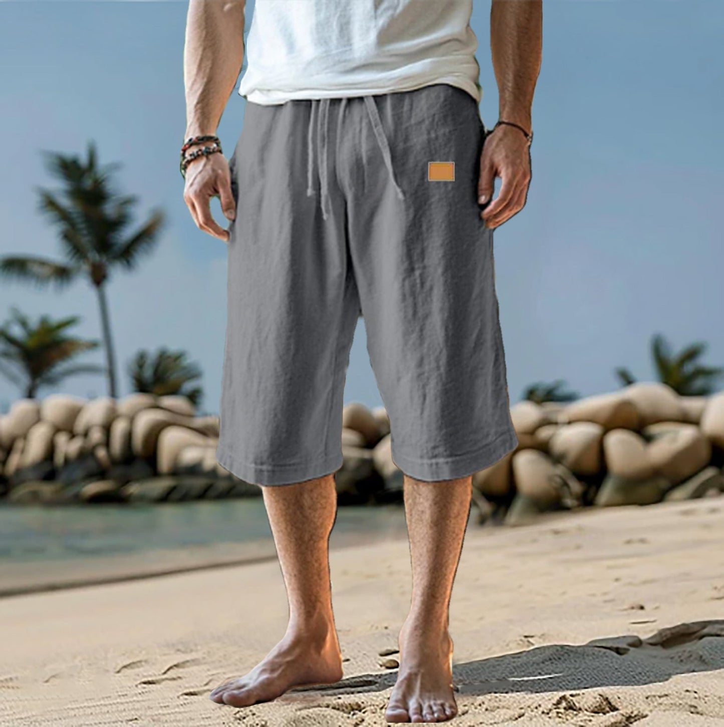 Loose-Fit Herenshort - Mannen - Comfortabele Elastische Taille - Ontspannen Zomerlook - LOOSE EDGE
