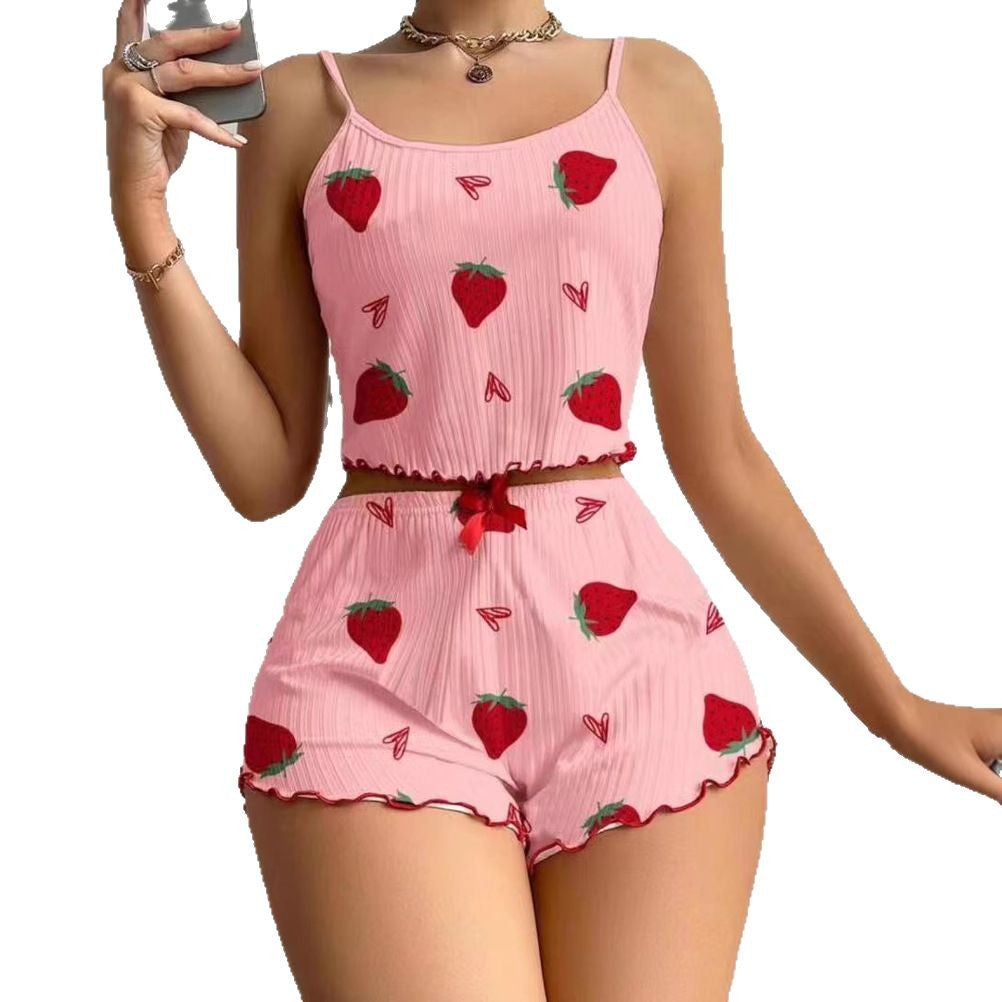 Cropped Pyjamaset - Dames - Zachte Stoffen - Lichte Nachtkleding - Tabea