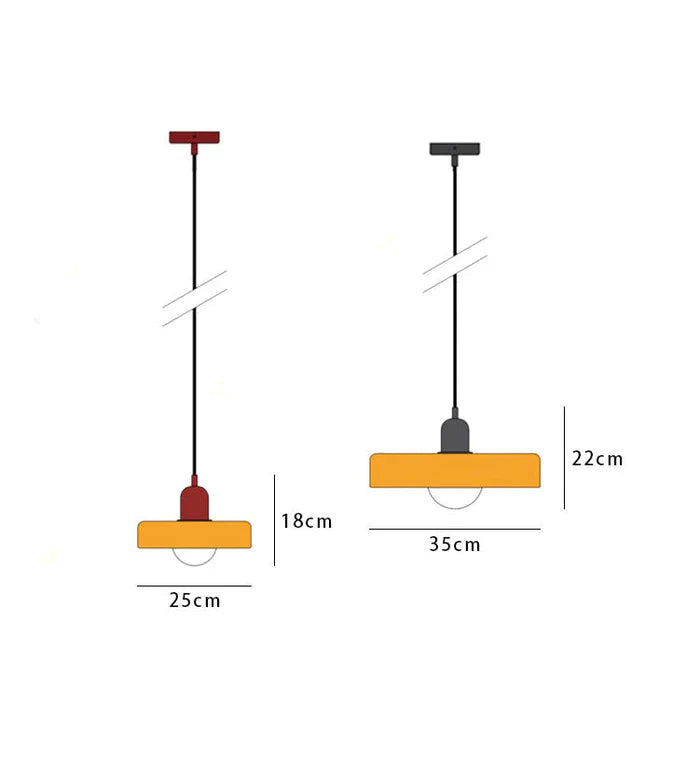 NORDLITE - Scandinavische glazen plafondhanglamp