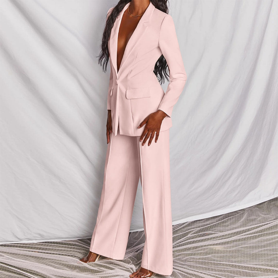 VICTORIA – Tweedelige blazer en broek set voor een elegante en sexy smart-casual look