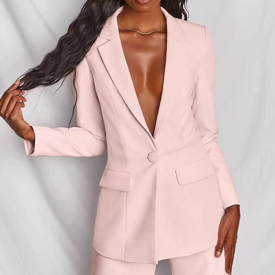 VICTORIA – Tweedelige blazer en broek set voor een elegante en sexy smart-casual look