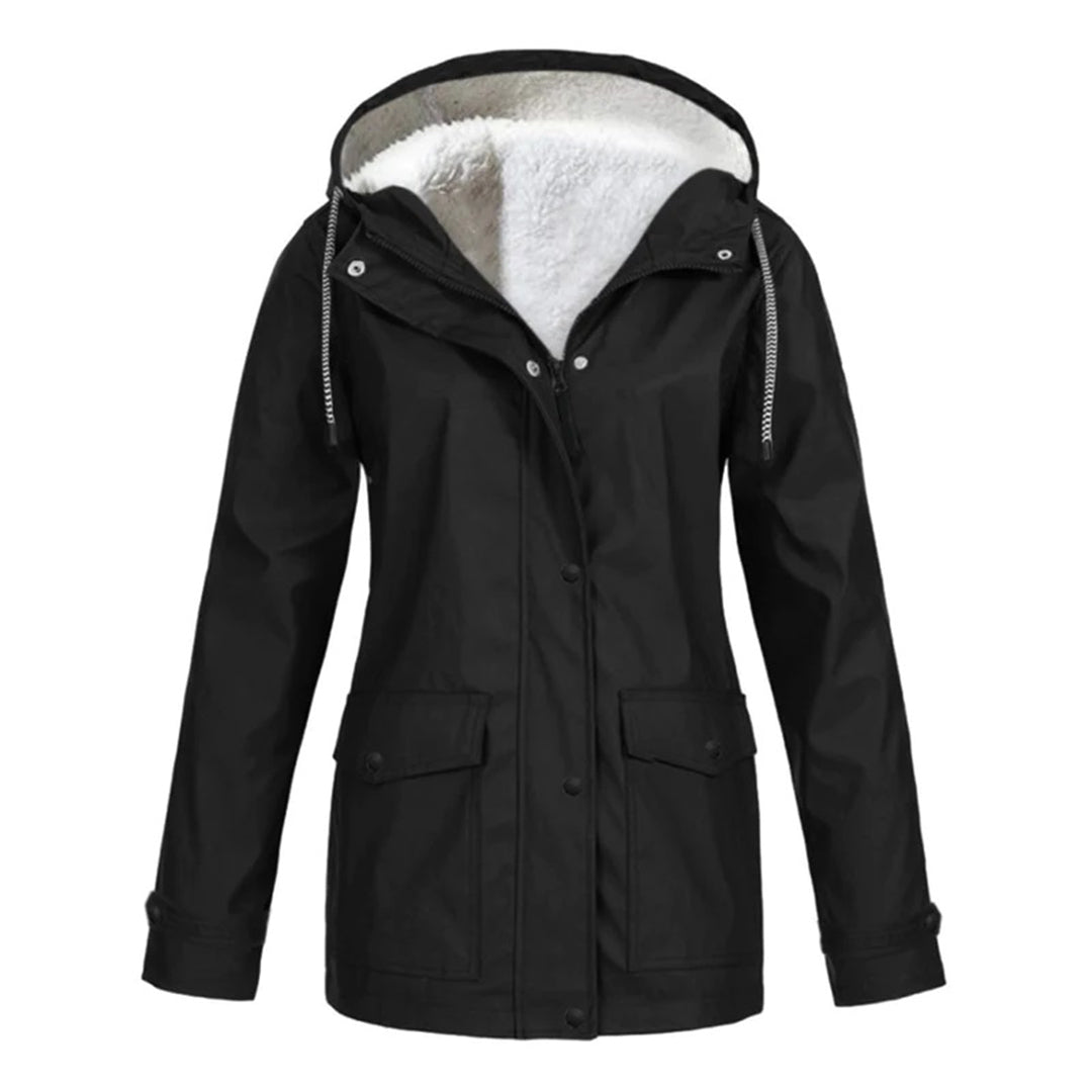 IRIS – Stijlvolle halflange fleece gevoerde regenjas voor ultiem comfort