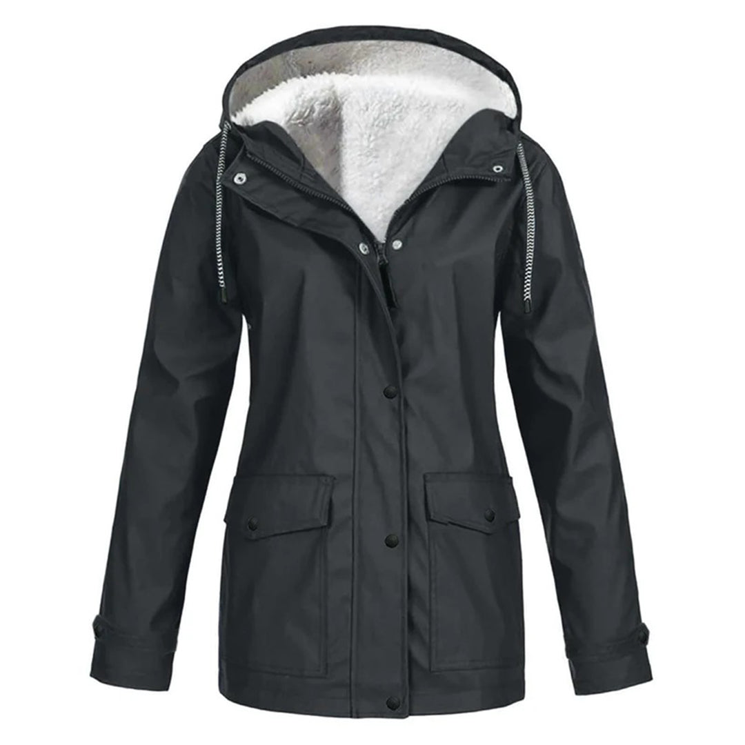 IRIS – Stijlvolle halflange fleece gevoerde regenjas voor ultiem comfort