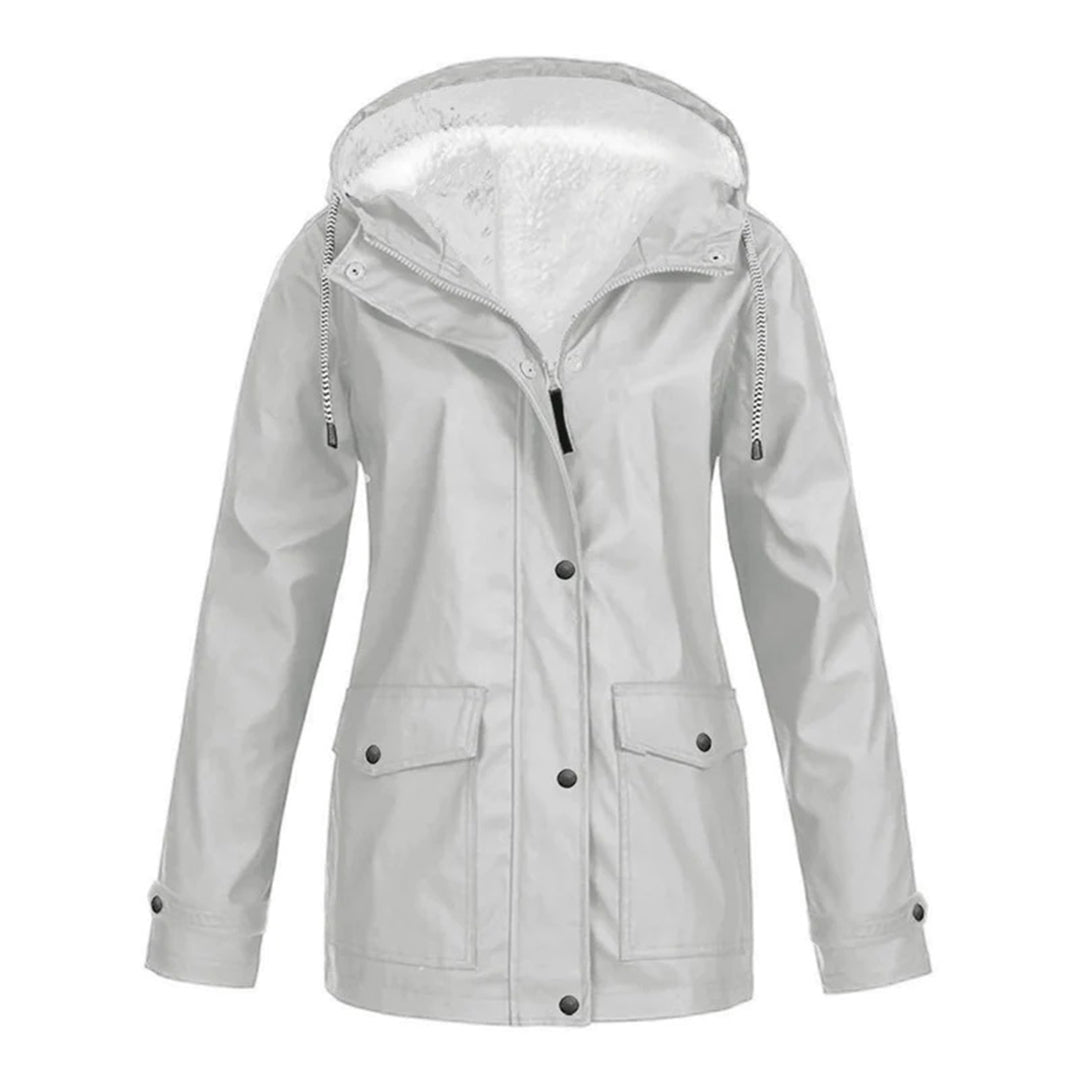 IRIS – Stijlvolle halflange fleece gevoerde regenjas voor ultiem comfort