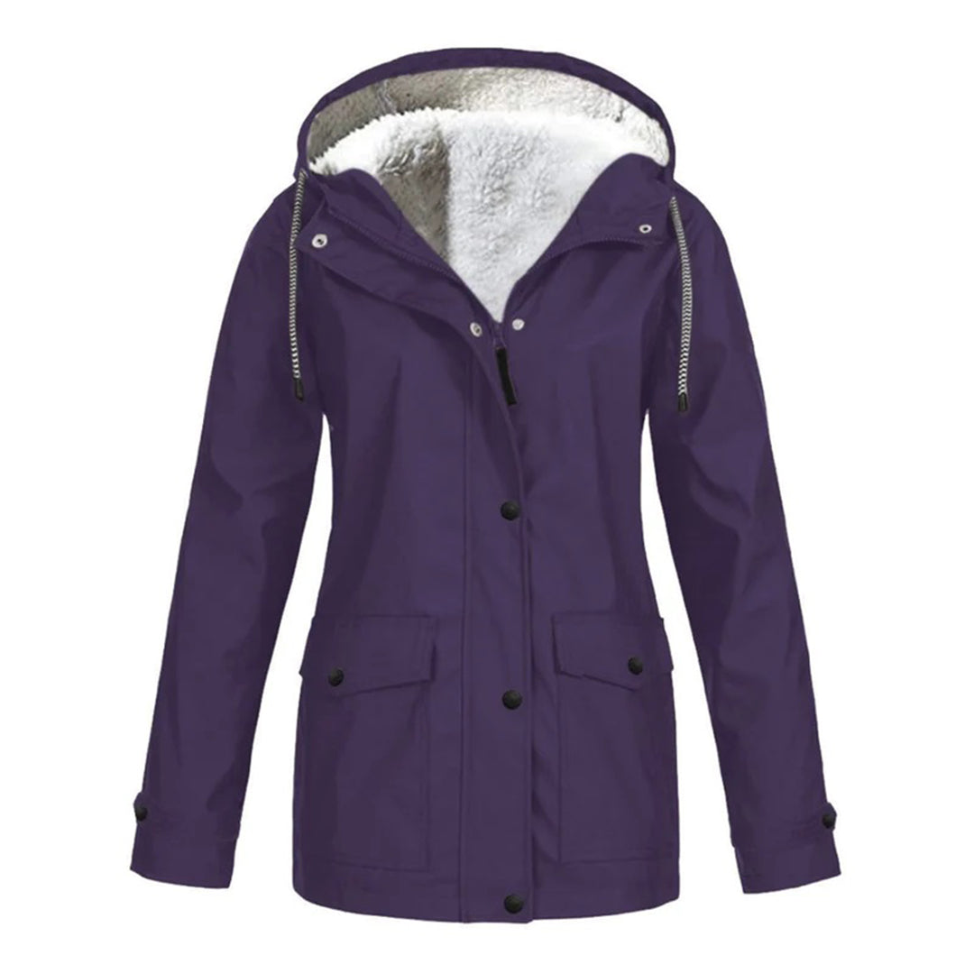 IRIS – Stijlvolle halflange fleece gevoerde regenjas voor ultiem comfort