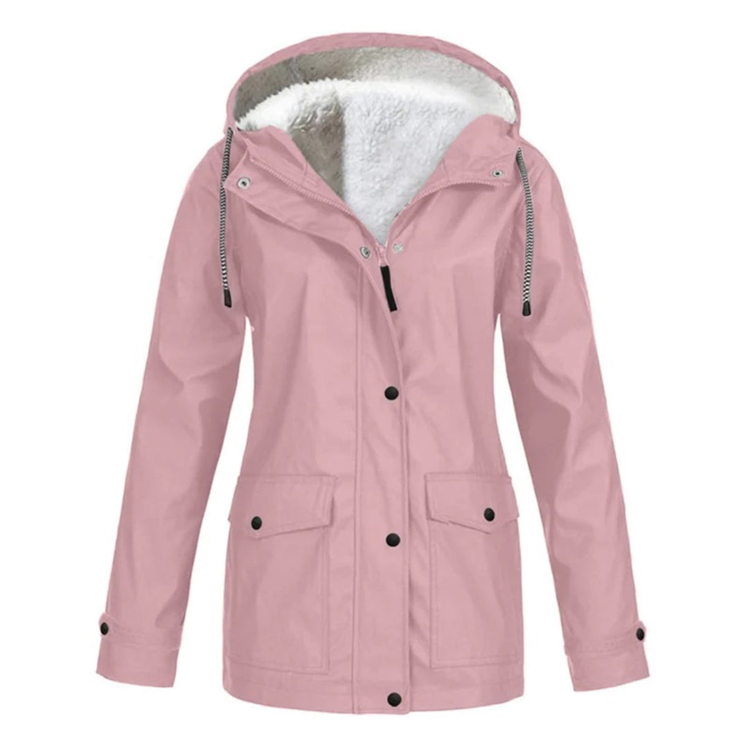 IRIS – Stijlvolle halflange fleece gevoerde regenjas voor ultiem comfort