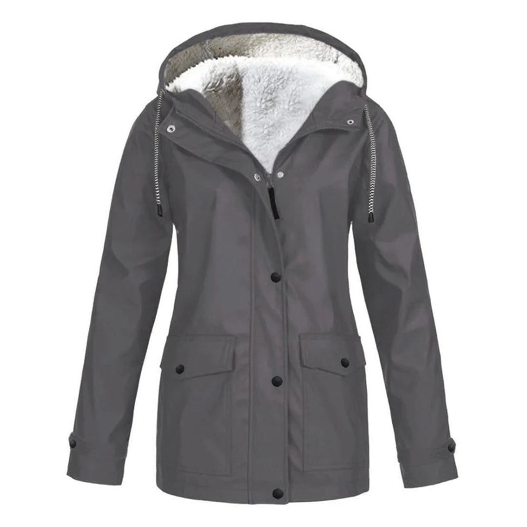 IRIS – Stijlvolle halflange fleece gevoerde regenjas voor ultiem comfort