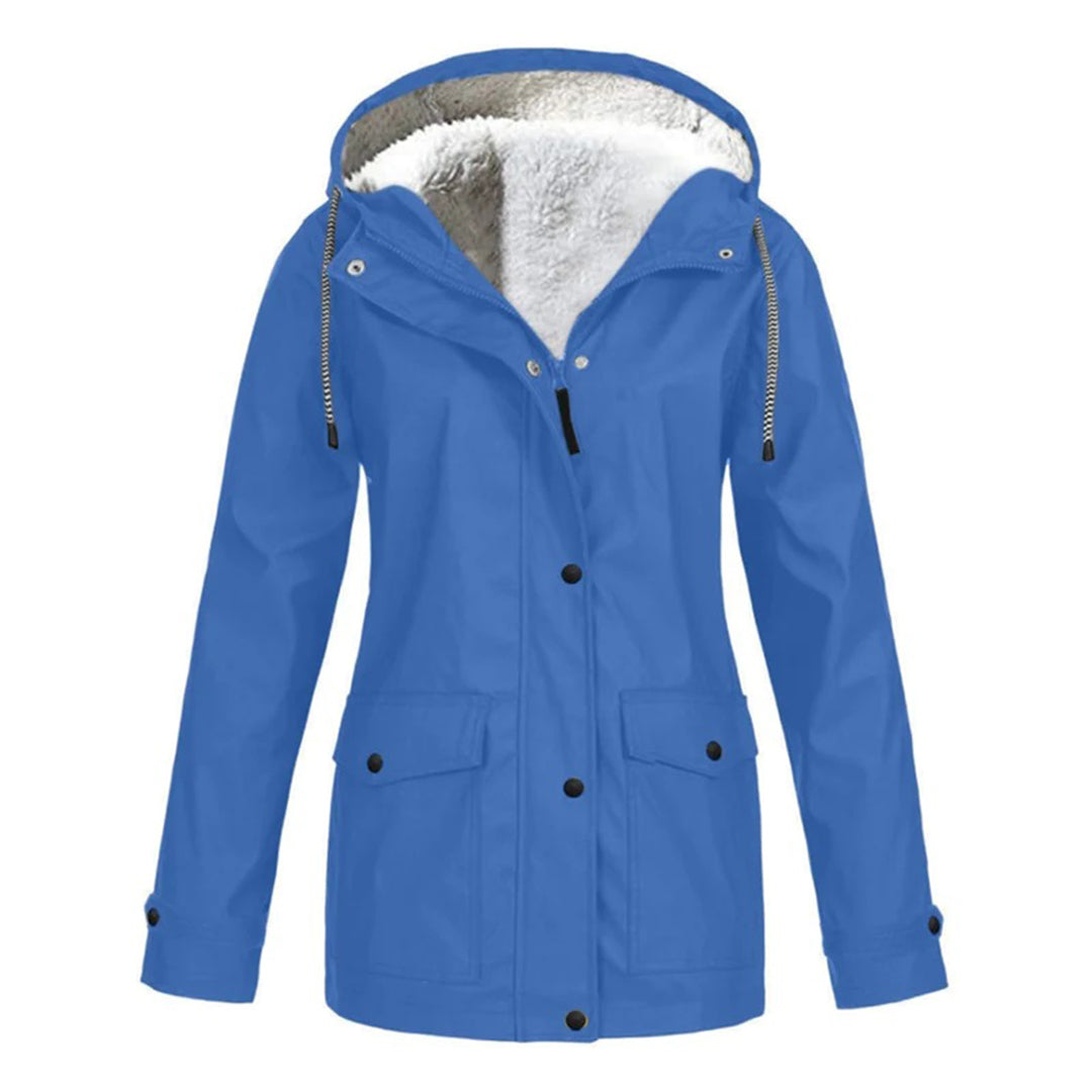 IRIS – Stijlvolle halflange fleece gevoerde regenjas voor ultiem comfort